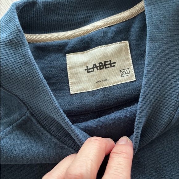 Navy Blue Crewneck Sweatshirt Size XXL Unisex - Picture 3 of 3